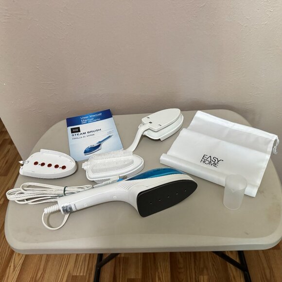 Easy Home Steam Brush Lint Bristle Pleating Portable Travel Hand Held Carry Bag - Picture 4 of 8